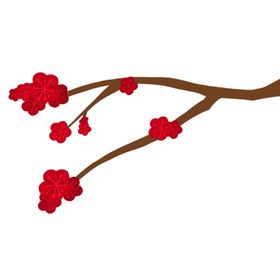 梅花树枝元素