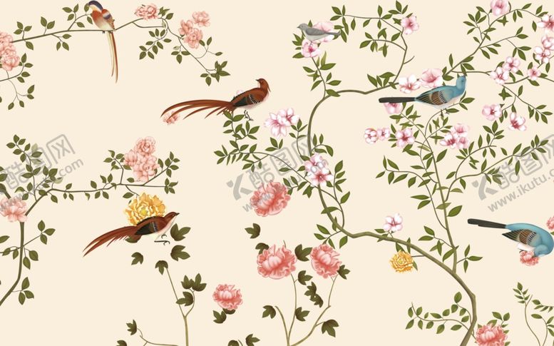 编号：39419910080430043255【酷图网】源文件下载-花鸟图