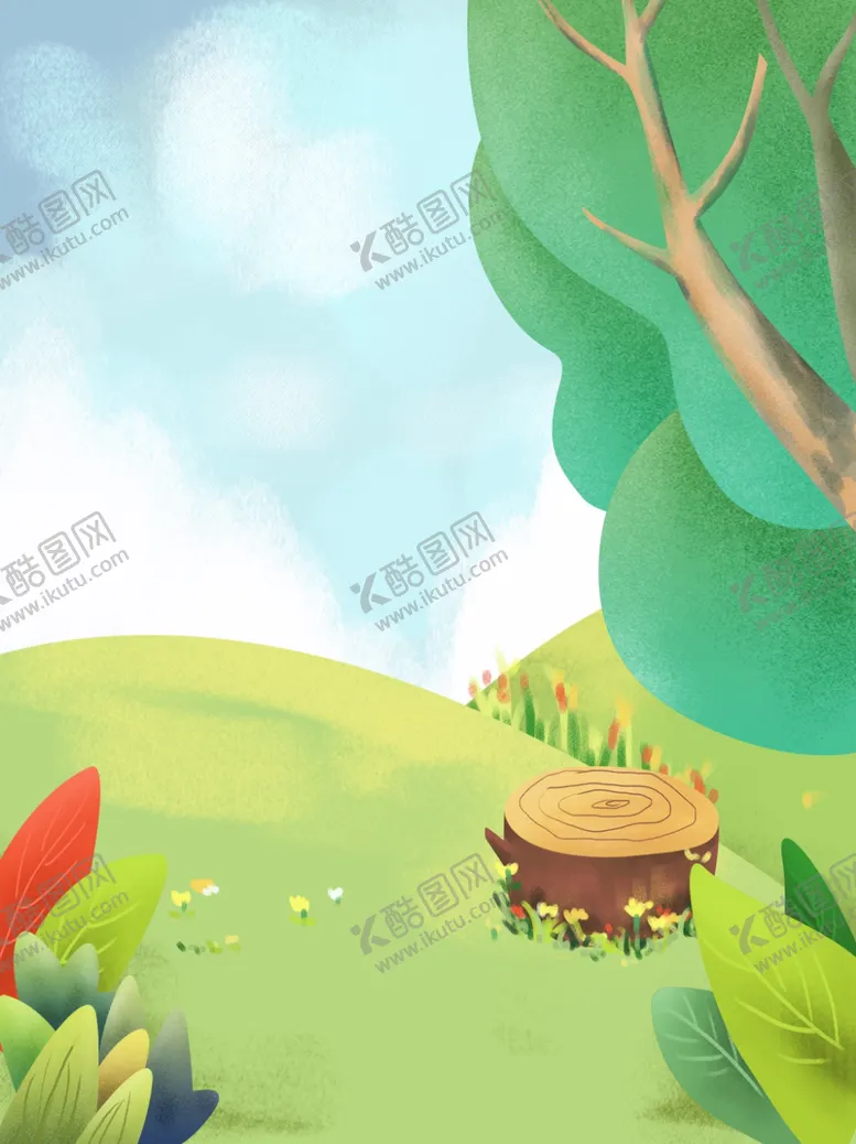 编号：73984207131644543279【酷图网】源文件下载-卡通海洋沙滩天空海岛背景