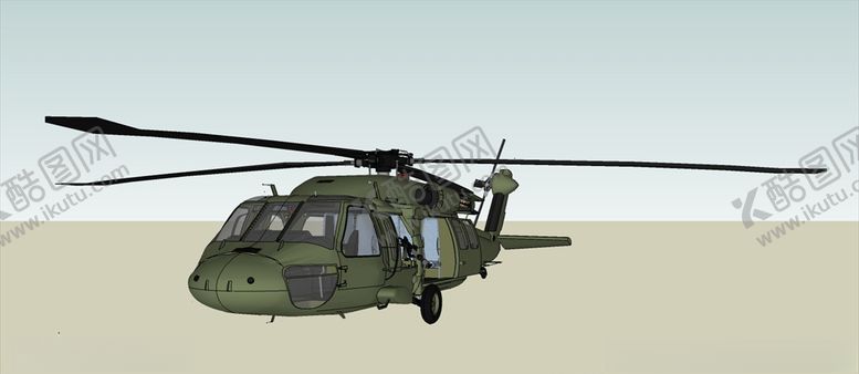 编号：63723410050306343088【酷图网】源文件下载-黑鹰直升飞机模型