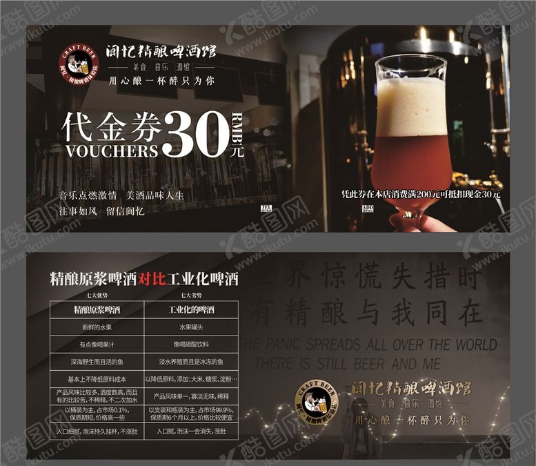 编号：39506710101258035699【酷图网】源文件下载-啤酒代金券