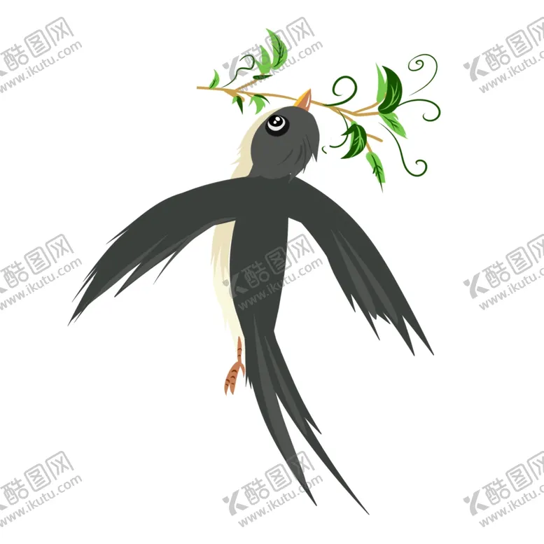 编号：70478607041701384161【酷图网】源文件下载-燕子插画