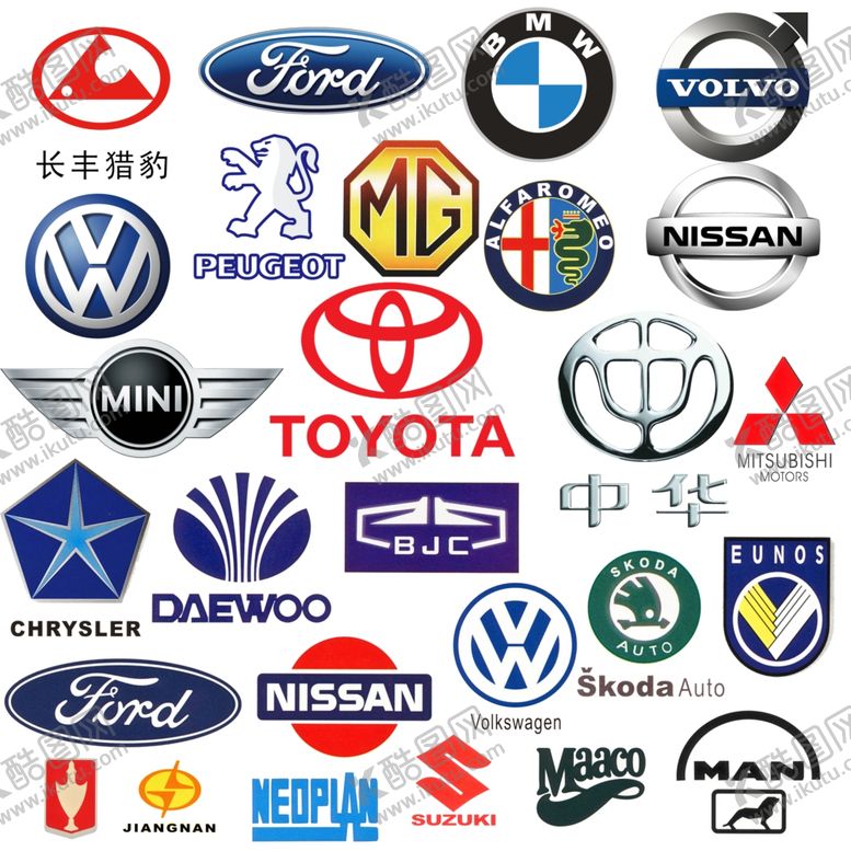 编号：53961410051929017307【酷图网】源文件下载-汽车标志大全