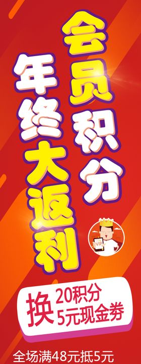 年终大返利海报