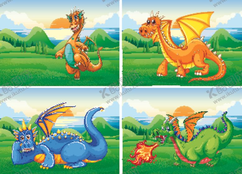 编号：88313909230218027374【酷图网】源文件下载-卡通恐龙