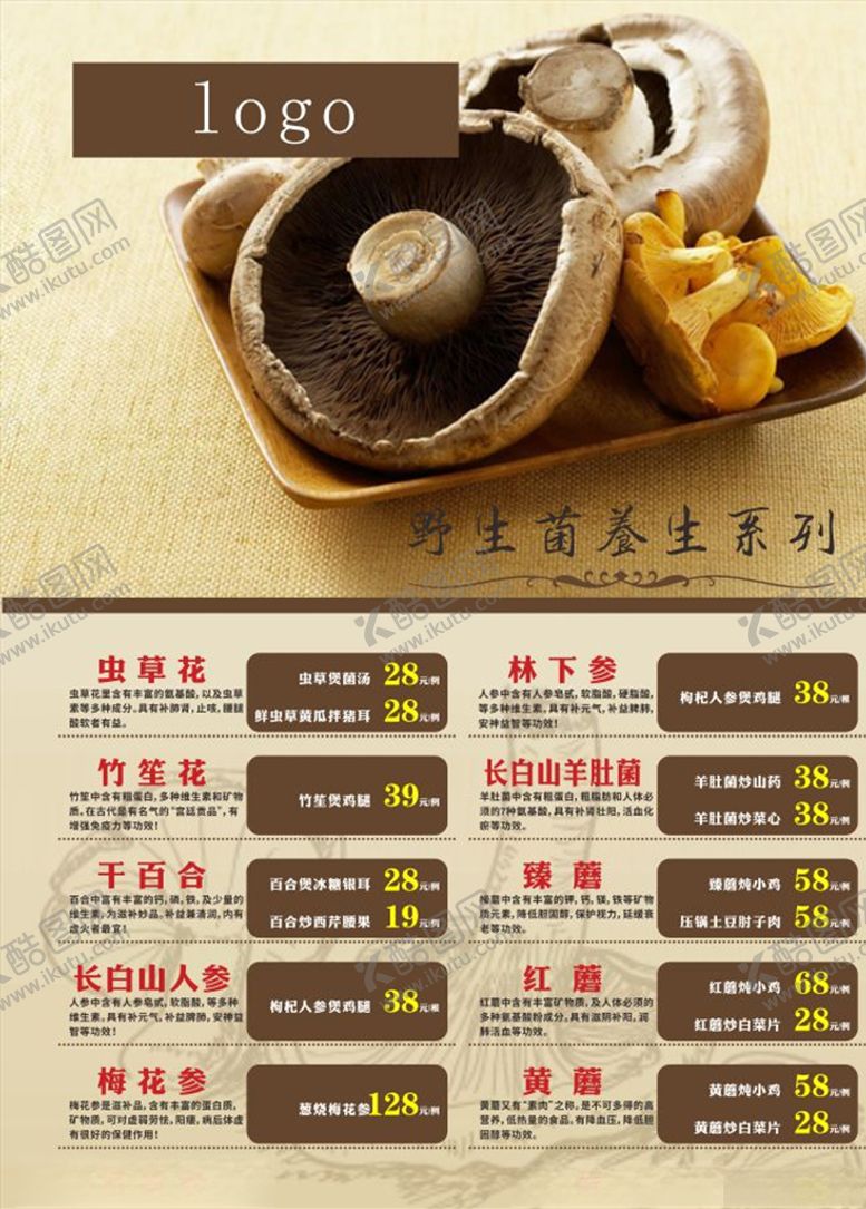编号：16421406280616152849【酷图网】源文件下载-野生菌展板