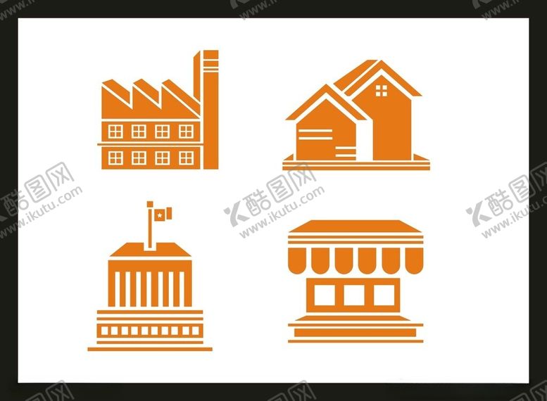 编号：97650701170333203017【酷图网】源文件下载-房子建筑图标