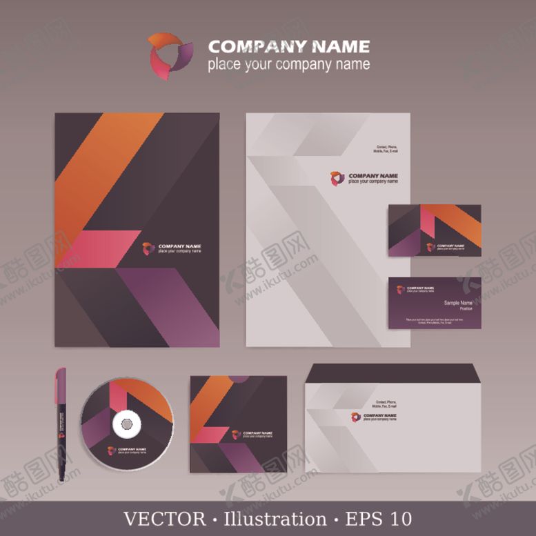 编号：84626810122002049552【酷图网】源文件下载-企业品牌视觉识别设计套件