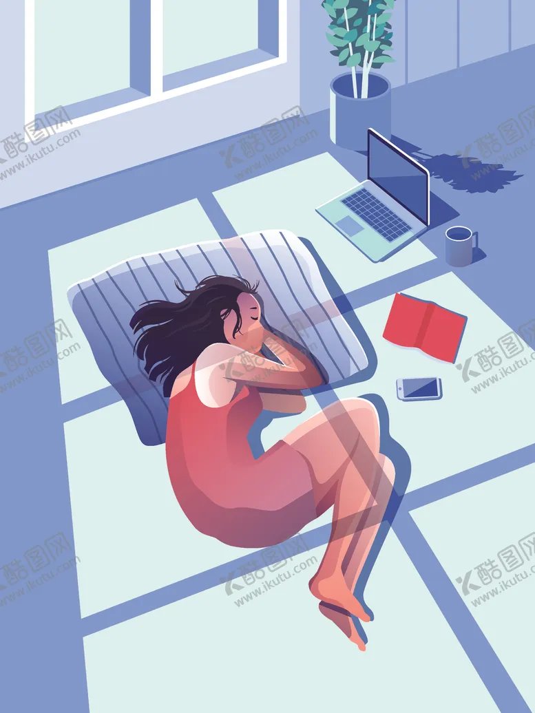 编号：26873205031457345510【酷图网】源文件下载-女孩插画