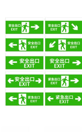 安全出口楼层标识牌