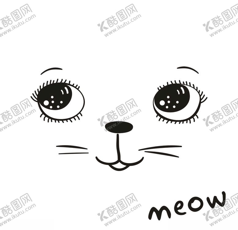 编号：27123207030617159202【酷图网】源文件下载-手绘卡通猫