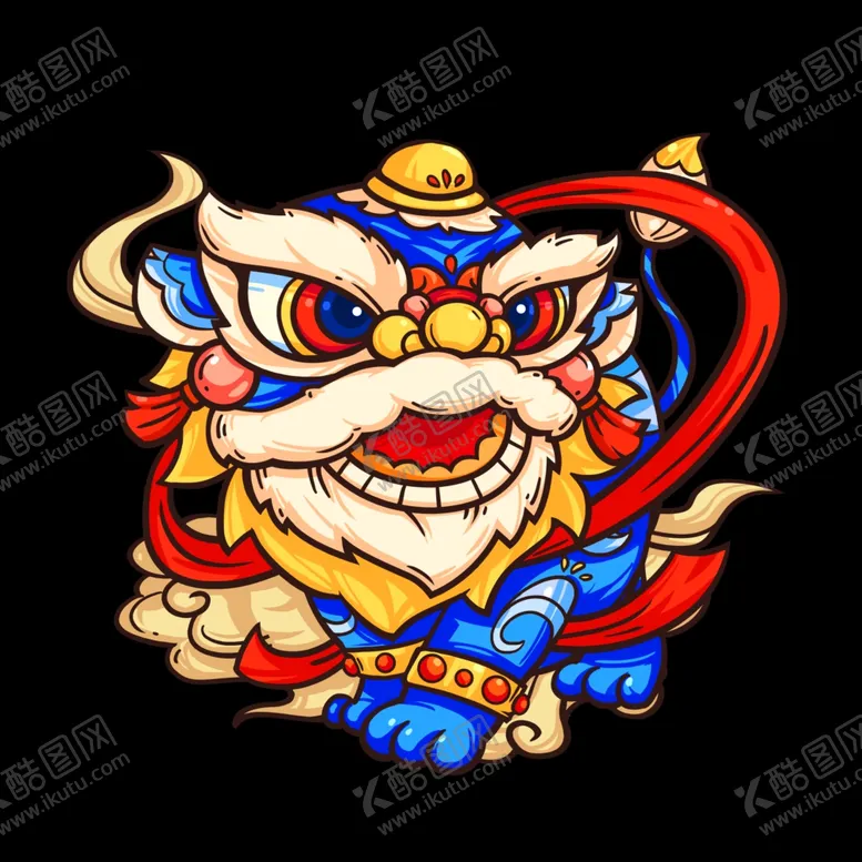 编号：60505301170844494522【酷图网】源文件下载-国潮舞狮