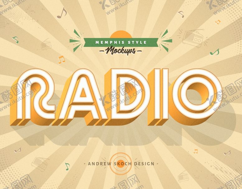 编号：70830209231931506453【酷图网】源文件下载-孟菲斯3D字体效果可更换文字