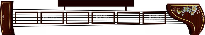 编号：39583312130117597732【酷图网】源文件下载-古筝造型户外文化长廊