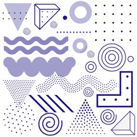 几何抽象图案设计元素