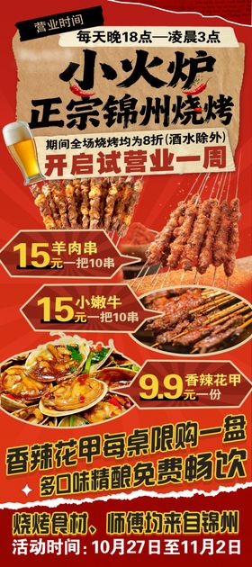 小火火锅食材促销海报