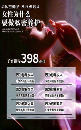 女性为什么要做私密养护