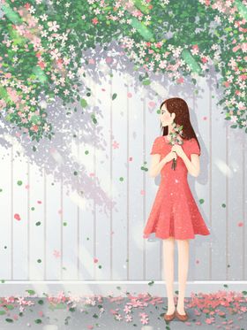 创意卡通插画图案温馨竖版日常生活