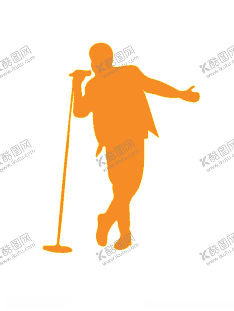 编号：52670606240539166811【酷图网】源文件下载-拿话筒的男人矢量