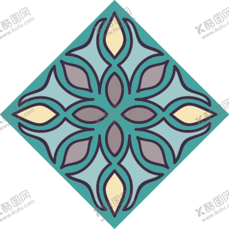 编号：74473709160445158918【酷图网】源文件下载-古典少数民族花纹底纹矢量