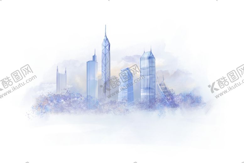 编号：68453004200111106673【酷图网】源文件下载-城市建筑剪影