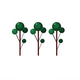 矢量小小树