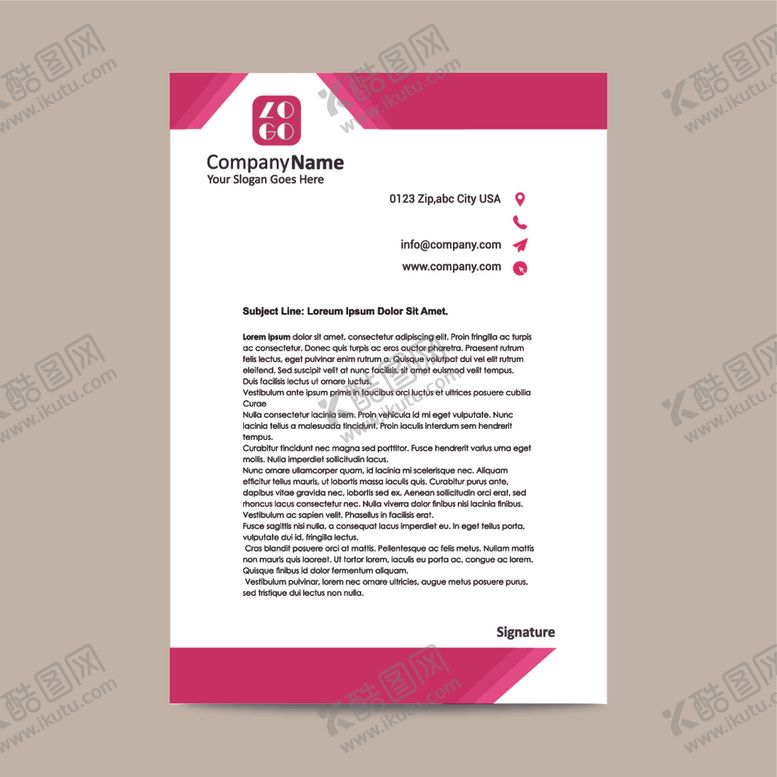 编号：45913705011201138201【酷图网】源文件下载-制度牌商务信纸宣传单