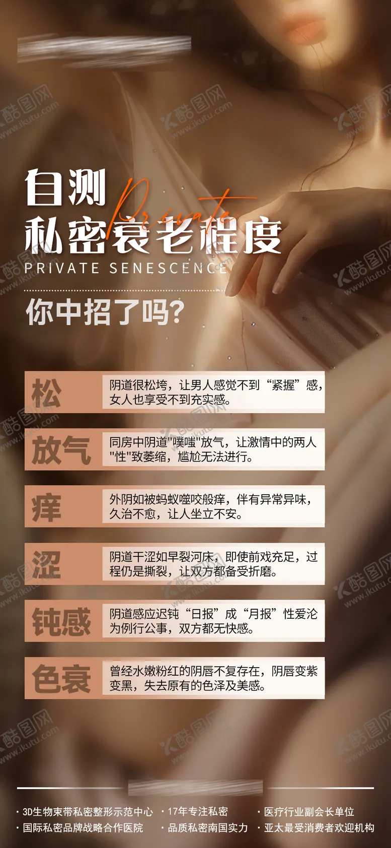 编号：54134012060210357370【酷图网】源文件下载-自测私密衰老程度海报