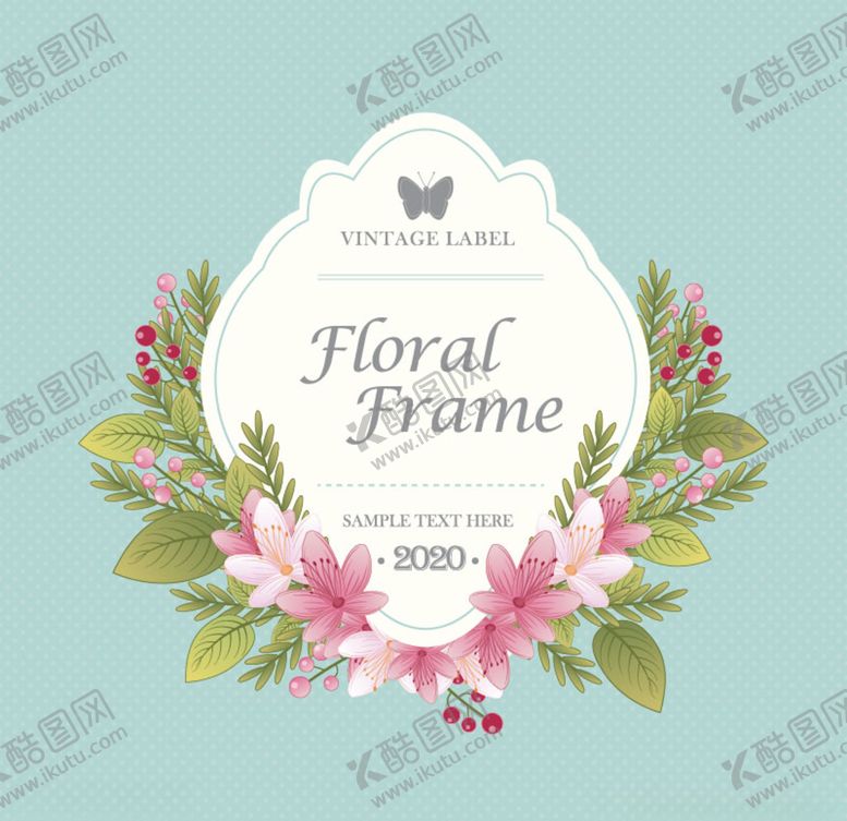 编号：20960010300317405926【酷图网】源文件下载-精美花朵边框矢量欧式边框卡片