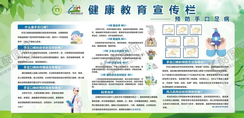 编号：12901602160824091658【酷图网】源文件下载-预防手口足病