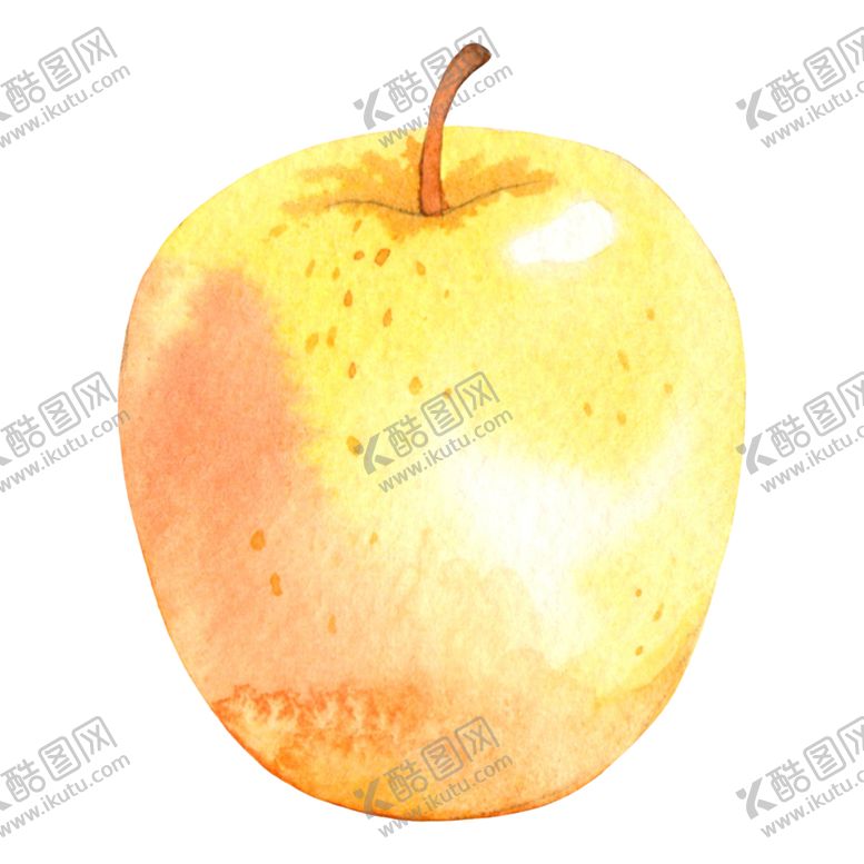 编号：55968309190403426221【酷图网】源文件下载-水彩创意插画水果