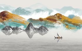 中国风水墨山水画