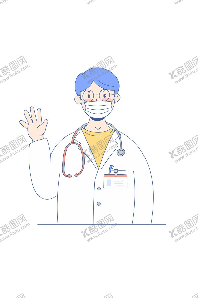 编号：53041609241407007769【酷图网】源文件下载-卡通人物门诊医生PNG