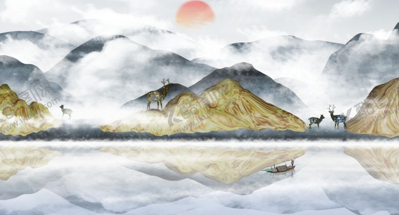 编号：45346106251841369124【酷图网】源文件下载-水墨山水