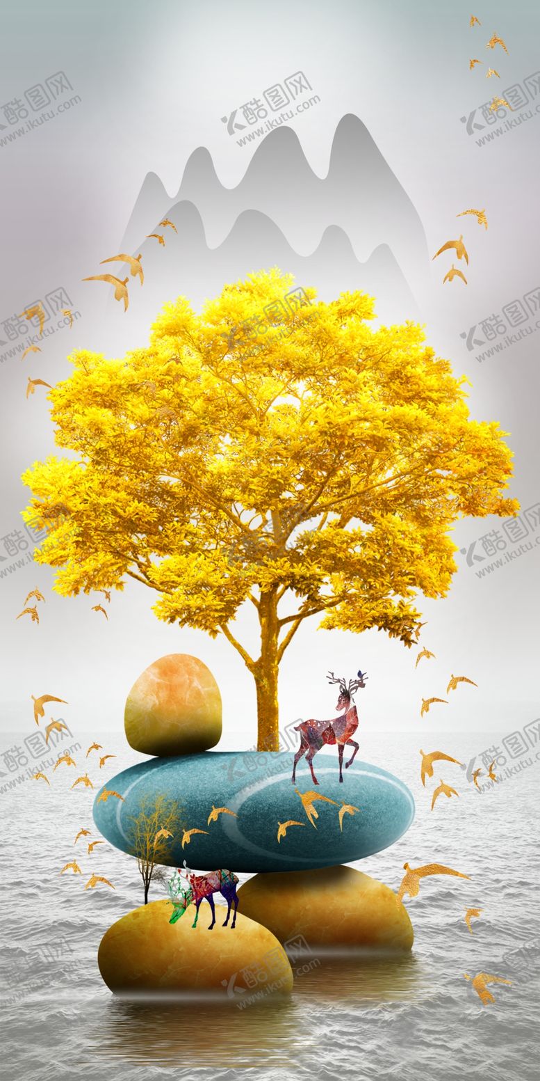 编号：76787710141722441677【酷图网】源文件下载-中国风装饰画