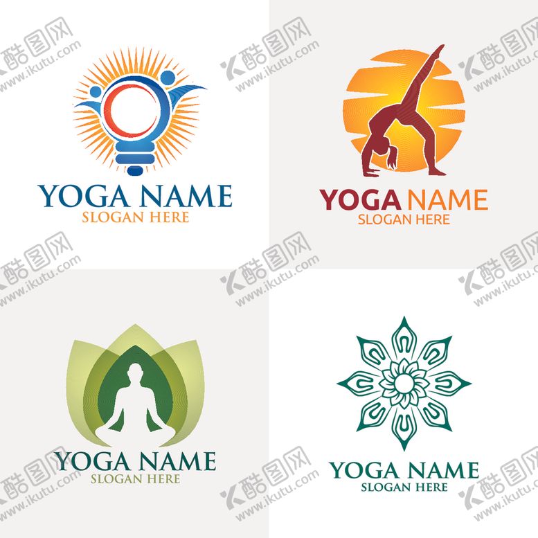 编号：79110503312326185026【酷图网】源文件下载-瑜伽logo