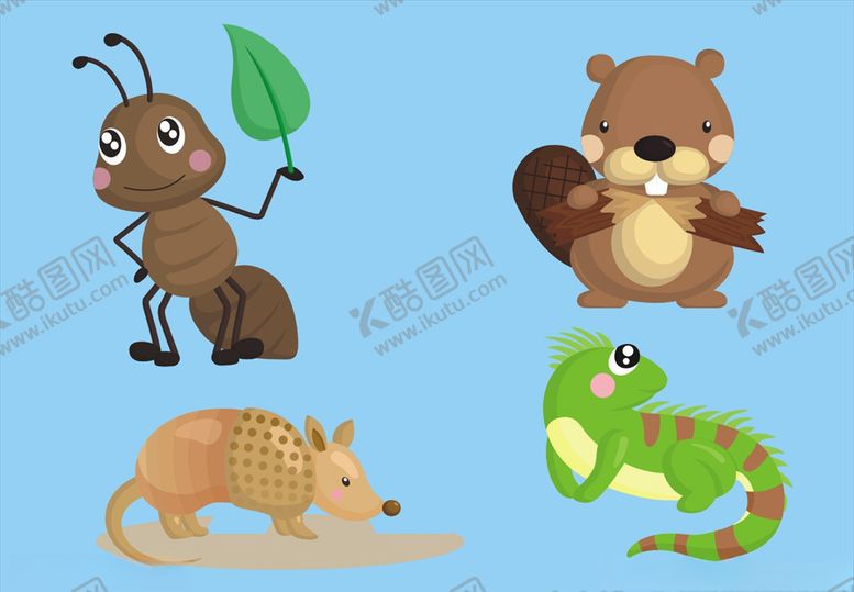 编号：76824210110827513924【酷图网】源文件下载-卡通动物