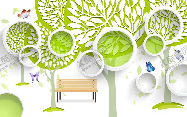 编号：26958909190125236950【酷图网】源文件下载-3d背景墙立体空间素材中式