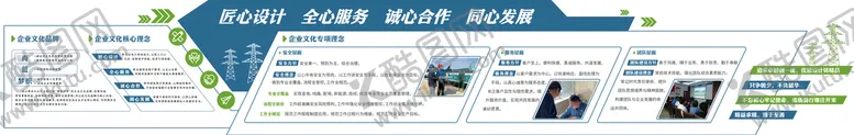 编号：20135409122158049473【酷图网】源文件下载-国家电网文化墙企业理念