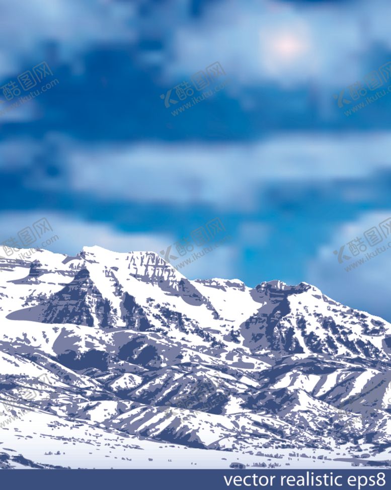 编号：73109807040016281484【酷图网】源文件下载-雪山喜马拉雅山脉卡通设计素材背