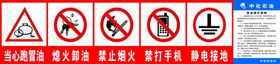 加油站警示标识