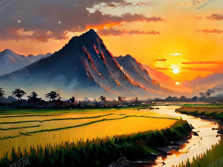 编号：46376412151739039939【酷图网】源文件下载-风景油画