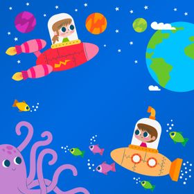 儿童节背景小孩学生可爱海报