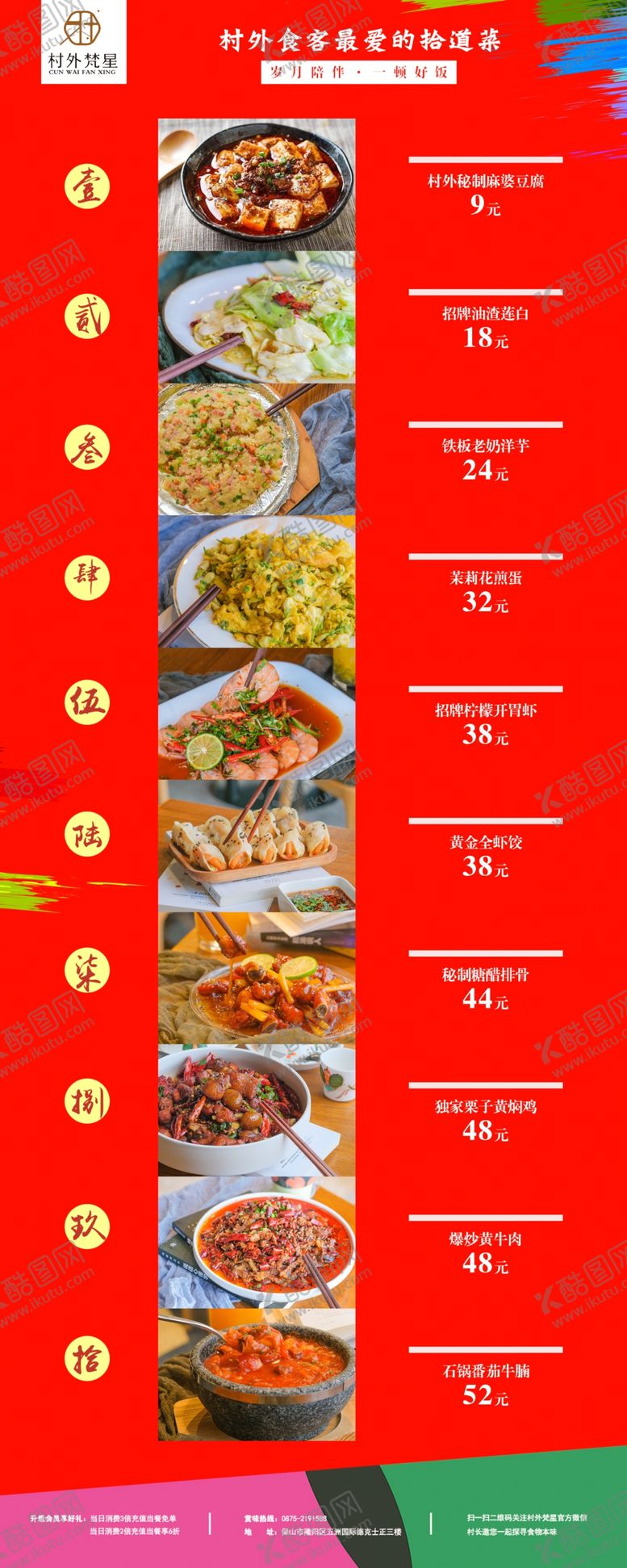 编号：72195207070149547594【酷图网】源文件下载-美食展架