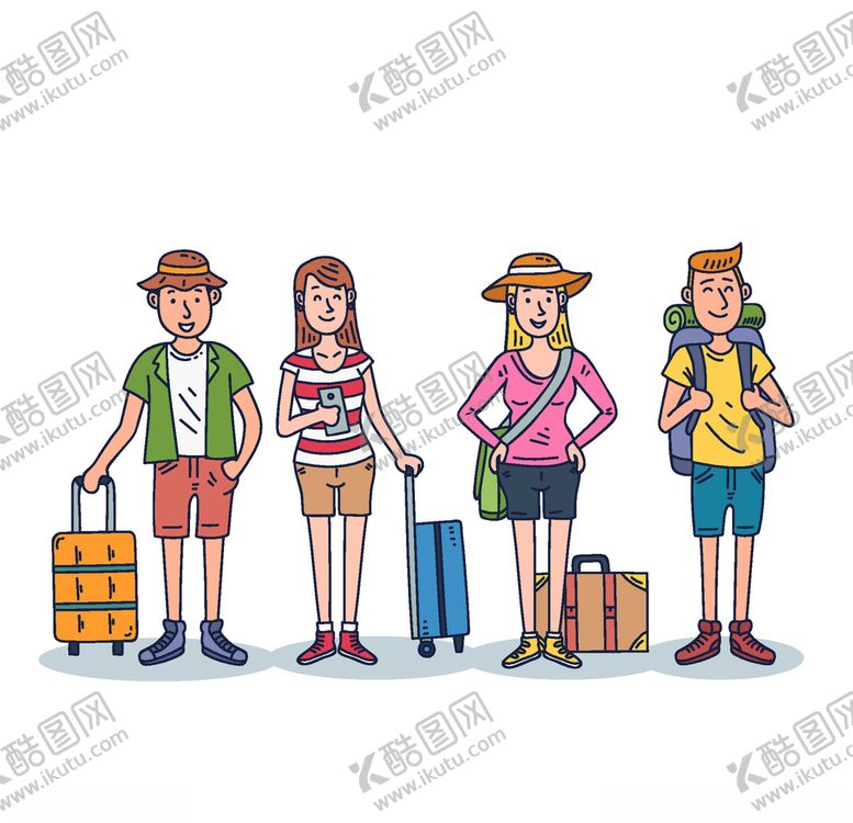 编号：86595006291025306678【酷图网】源文件下载-旅客游客