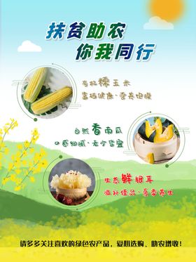 扶贫助农商业海报