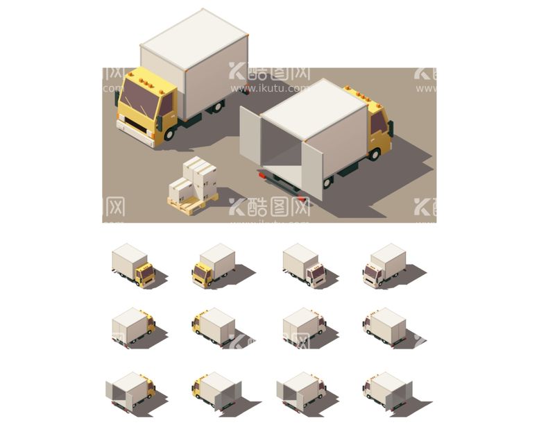 编号：81632411300359353229【酷图网】源文件下载-箱货车