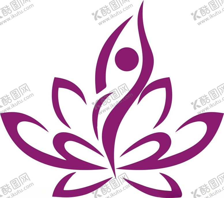 编号：87534802220252592249【酷图网】源文件下载-荷花瑜珈美容LOG