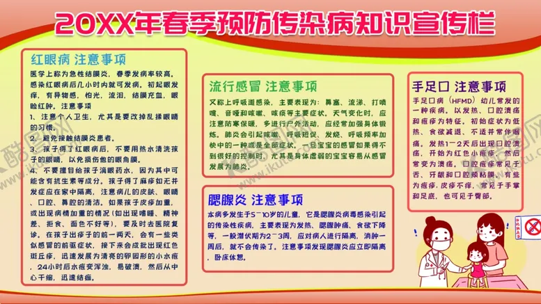 编号：79495204171344127961【酷图网】源文件下载-预防传染病宣传栏