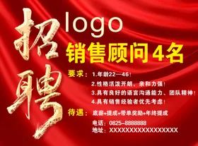 招聘简章会海报传单